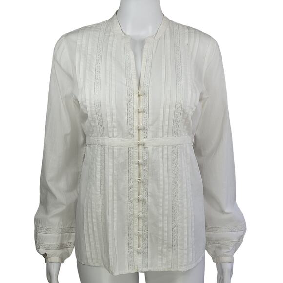 a.n.a Cotton Peasant Top Size Small - Picture 11 of 11